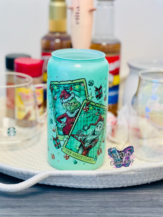 Tarot xmas Green Glass Cup