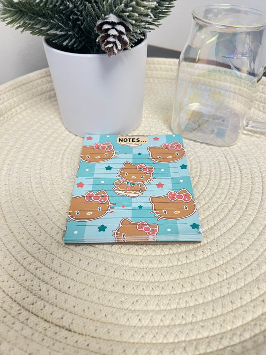 HK gingerbread cookie notepad